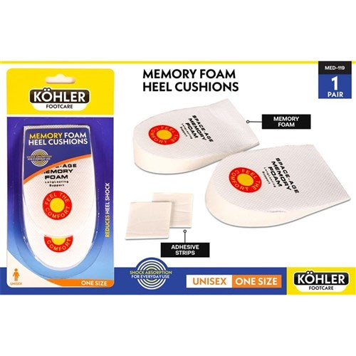Memory foam heel cushions