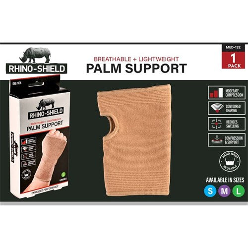 Elastic palm and wrist support
