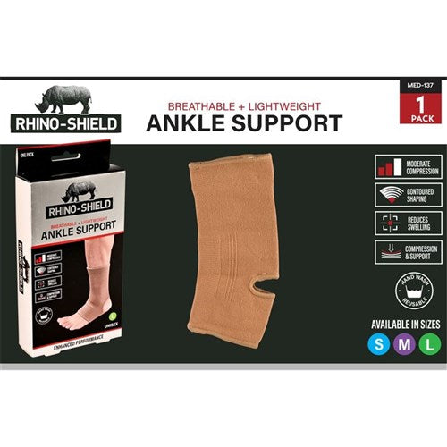 Elastic ankle support sleeve