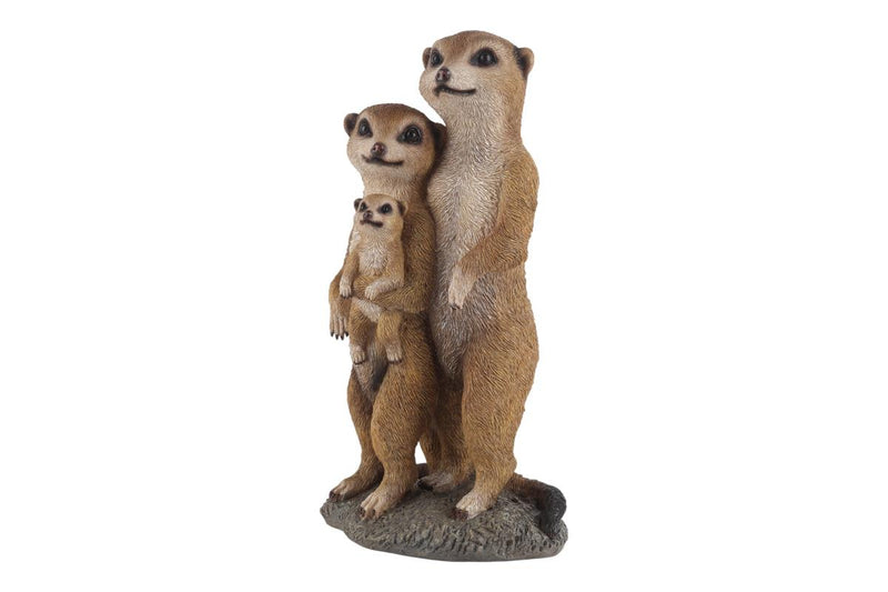 Standing meerkat family ornament