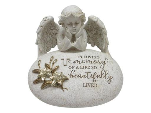 Memorial Angel on Inspirational Ro 15cm