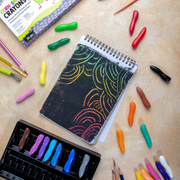 MM corn-shape crayons 24pc easy grip crayons for kids colouring and school projects – thumbnail