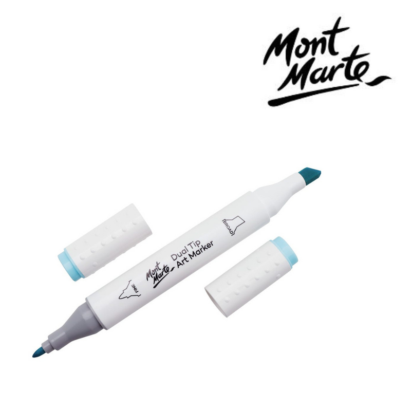 Aquamarine alcohol-based dual tip marker B9 – MM art marker for blending