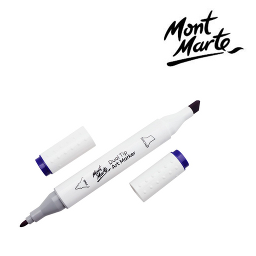 MM Dual Tip Alcohol Art Marker Cobalt Blue B1 with fine and chisel tips for blending, shading and illustration