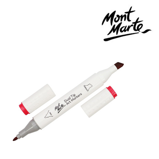 MM Dual Tip Alcohol Art Marker Scarlet Red R2 with broad and fine tips for blending and sketching