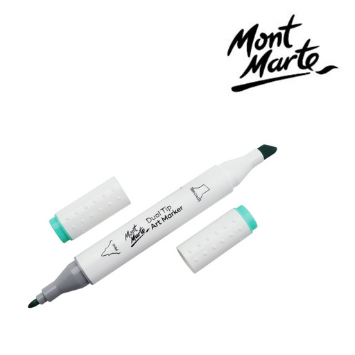 MM Dual Tip Alcohol Art Marker Seafoam G4 blue-green alcohol marker with dual tips for smooth blending, shading and detailed colouring