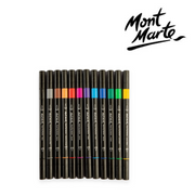 MM Dual Tip Markers Brush Bullet 12pc set with brush tip and bullet tip markers for hand lettering, journaling, colouring and outlining. – thumbnail