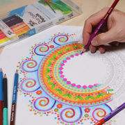 MM Duo Colour Pencils 24pc set – double-ended coloured pencils with 48 colours for drawing, shading and colouring – thumbnail