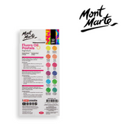MM Fluoro Oil Pastels 12-piece set of bright fluorescent colours for colouring, blending, and poster art. – thumbnail