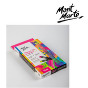 MM Fluoro Oil Pastels 12-piece set of bright fluorescent colours for colouring, blending, and poster art. – thumbnail