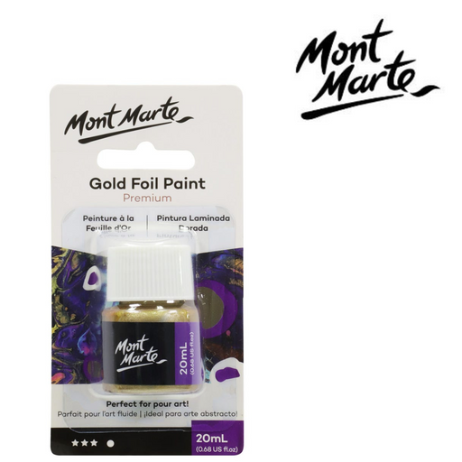 MM Gold Foil Paint 20ml metallic gold paint for craft projects and lettering