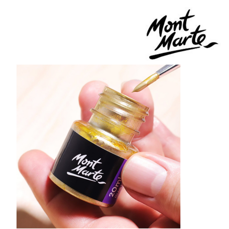 MM Gold Foil Paint 20ml metallic gold paint for craft projects and lettering