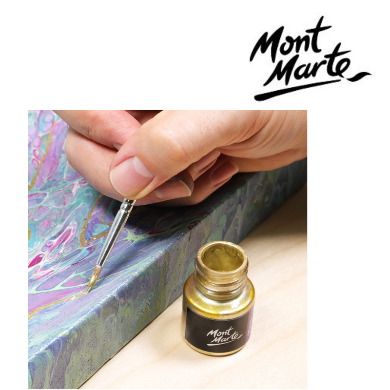 MM Gold Foil Paint 20ml metallic gold paint for craft projects and lettering