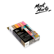 MM broad tip metallic acrylic paint pen set 12pc for rocks, wood, canvas and posters – thumbnail