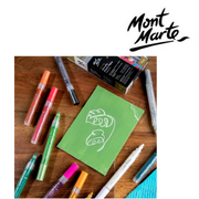 MM broad tip metallic acrylic paint pen set 12pc for rocks, wood, canvas and posters – thumbnail