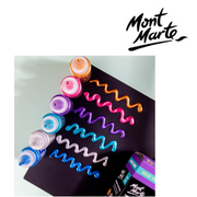 MM Metallic Poster Paint Set 6pc x 60ml shimmer paints for school projects and crafts – thumbnail