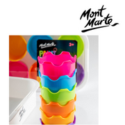 MM Paint Palette Cups 6pc reusable paint cups for holding and mixing acrylic, watercolour, gouache or craft paint during art projects – thumbnail