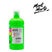 MM Poster Paint 500ml Fluoro Green – large bottle of bright fluorescent green poster paint for school posters and craft projects – thumbnail