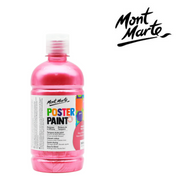 MM Poster Paint 500ml Metallic Hot Pink with shimmering hot pink colour for posters, crafts, and school art projects. – thumbnail