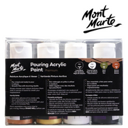 MM Celestial fluid acrylic paints 4 x 60ml for swipes, dirty pours and abstract canvas art – thumbnail