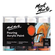 Pouring acrylic paint set Symphony – 4 colours, 60ml bottles for fluid art – thumbnail