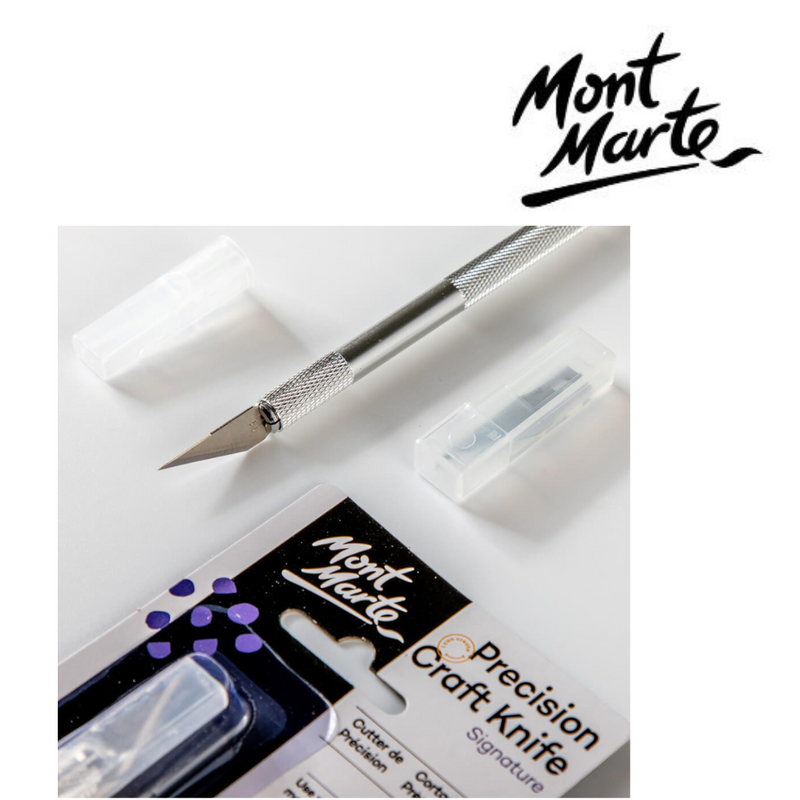 MM Precision Craft Knife 3-piece set for detailed cutting of paper, cardstock, vinyl, and craft materials.