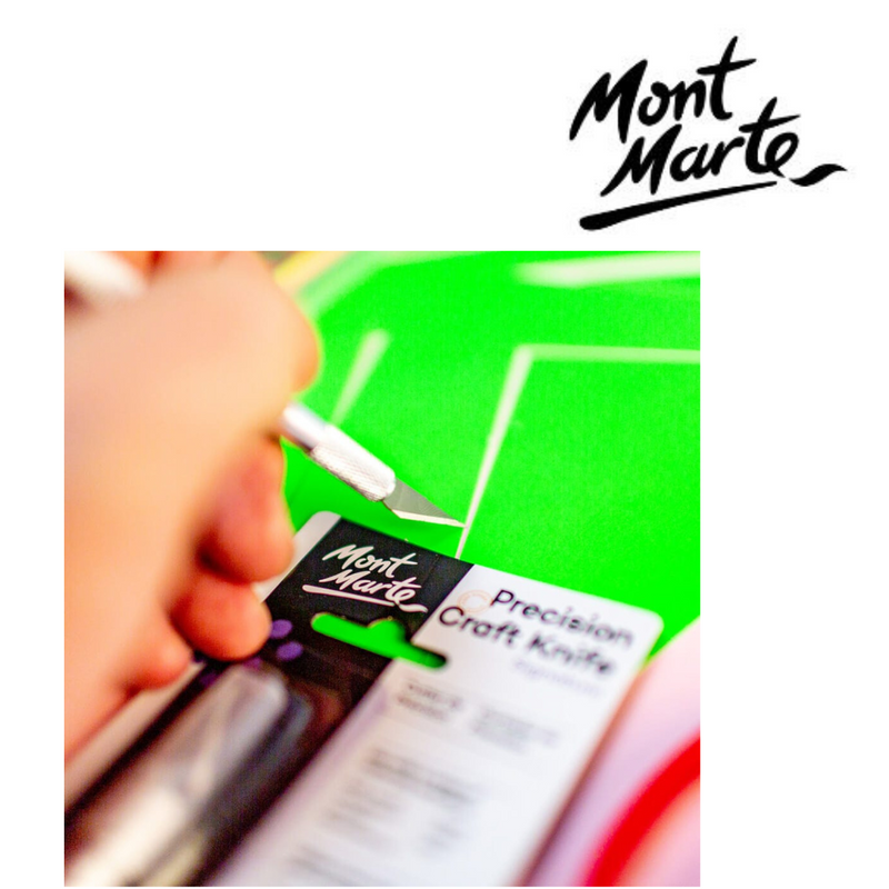 MM Precision Craft Knife 3-piece set for detailed cutting of paper, cardstock, vinyl, and craft materials.