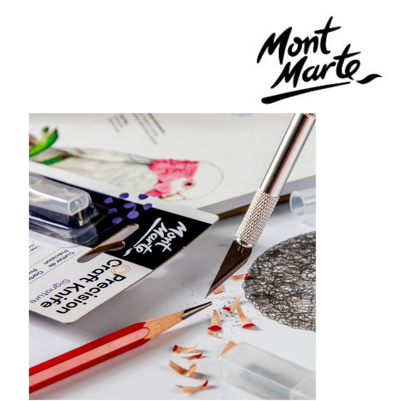 MM Precision Craft Knife 3-piece set for detailed cutting of paper, cardstock, vinyl, and craft materials.