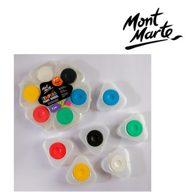 Bright tempera paint wheel with 6 colours – MM paint set for crafts
