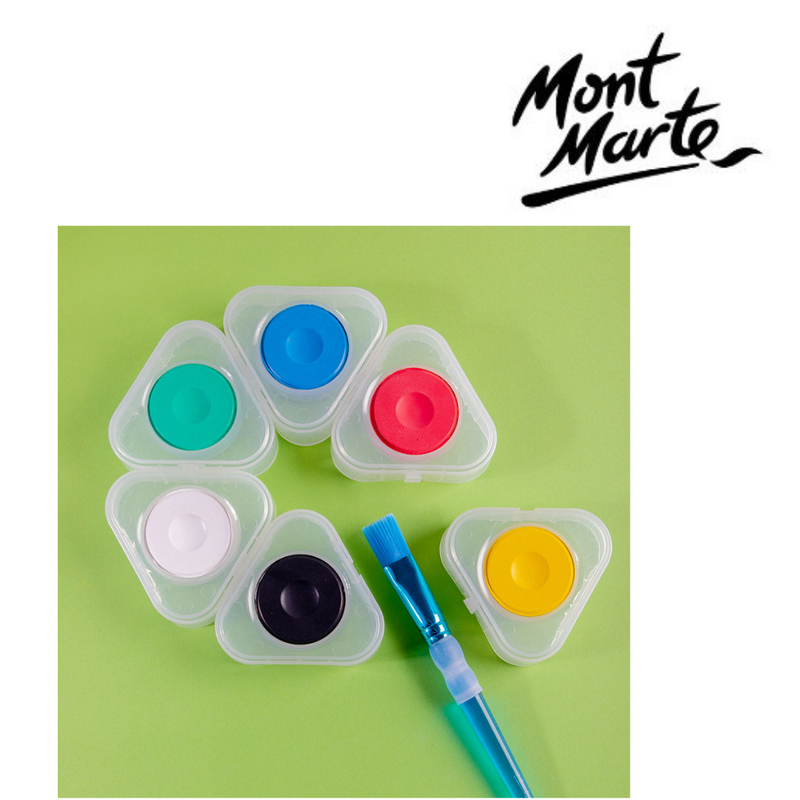 Bright tempera paint wheel with 6 colours – MM paint set for crafts