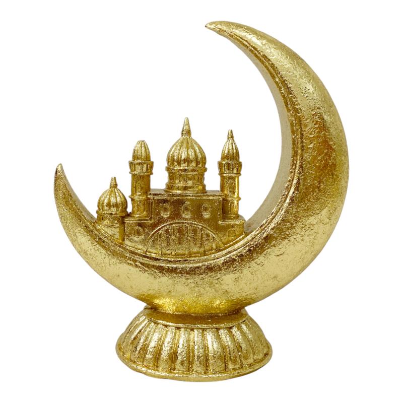 Moroccan palace in gold moon ornament 20x7cm