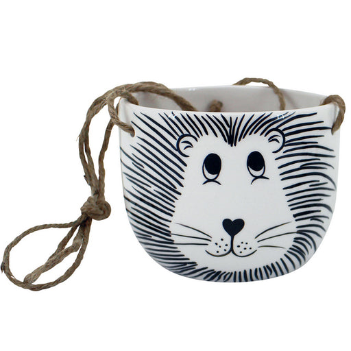 Hanging stone look planter pot