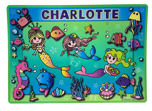 “Charlotte” kids placemat, smooth wipe-clean finish