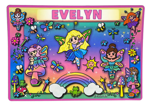 “Evelyn” kids placemat with wipe-clean surface