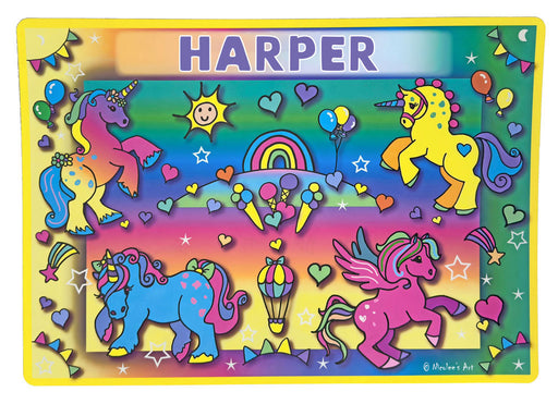 “Harper” kids placemat, durable and wipe clean