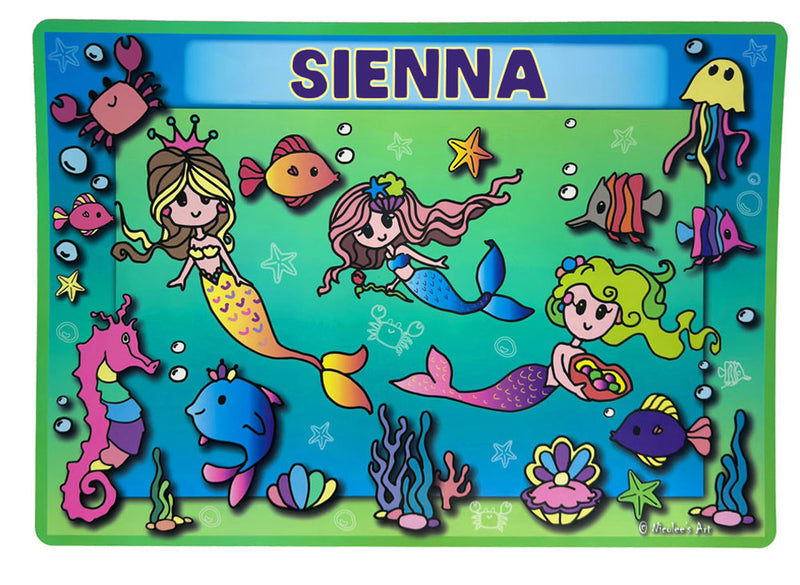 Non slip wipe clean placemat in warm terracotta tones