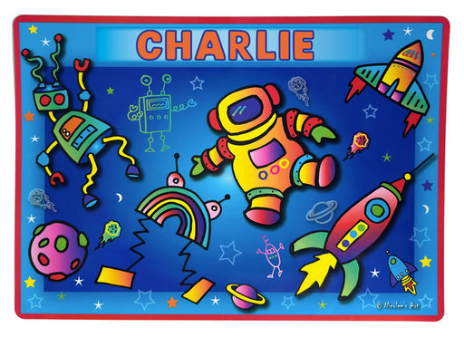 Easy clean polka dot non slip placemat