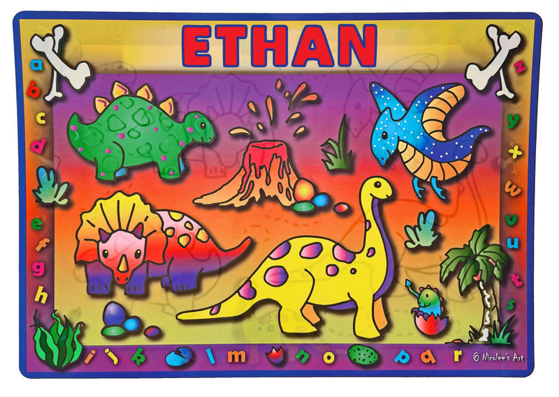 Non slip wipe clean placemat with minimalist texture