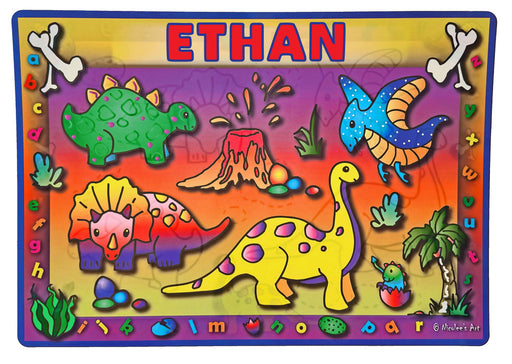 Non slip wipe clean placemat with minimalist texture