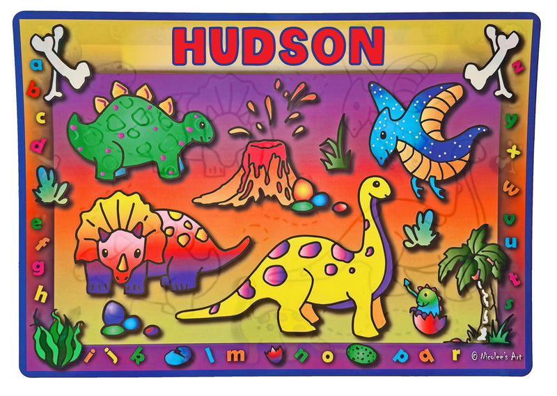 Easy clean non slip placemat in slate matte finish