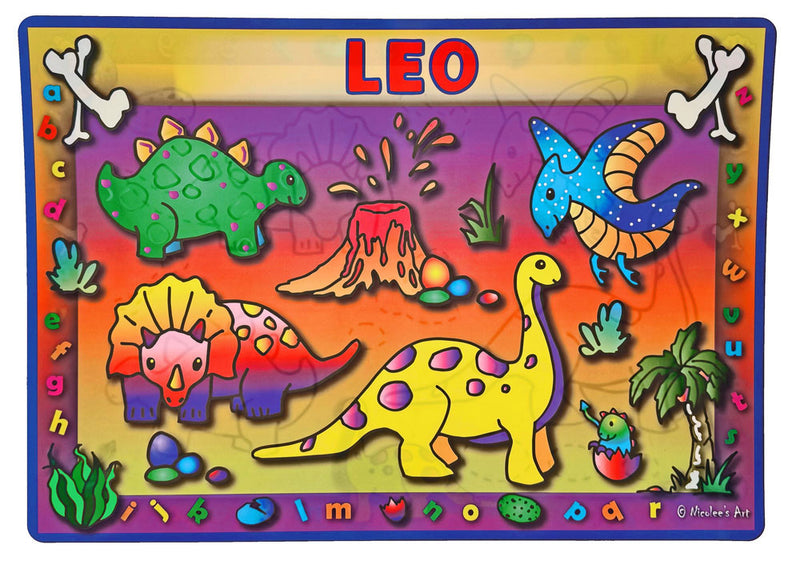 Non slip easy clean placemat with sunlit pattern