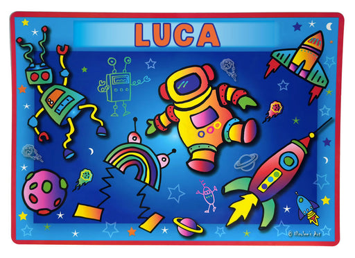 Easy clean non slip placemat with Mediterranean inspired tones