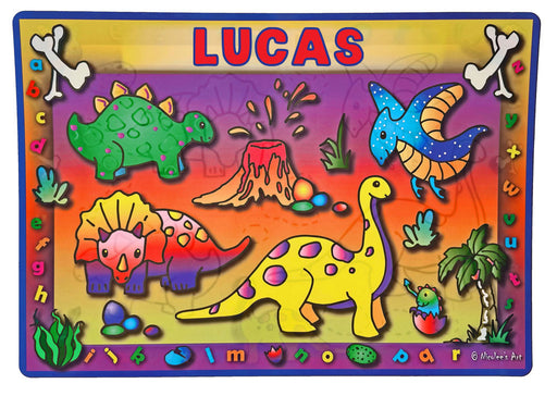 Non slip wipe clean placemat in cool modern design