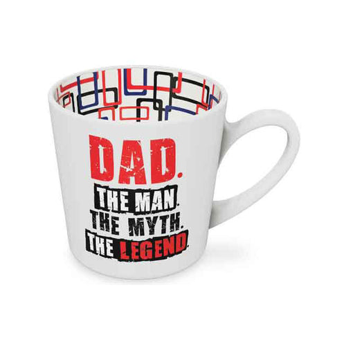 Dad The Man The Myth Beautiful on the Inside Mug 420ml 10cm