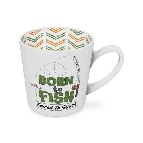 Born to Fish Beautiful on the Inside Mug 420ml 10cm