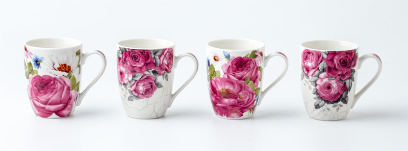Garden blooms assorted new bone china mug 340 ml