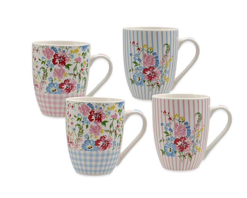 Assorted Nana's garden new bone china mug 340 ml