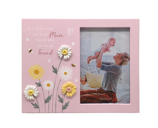 Mum photo frame with daisy design 21x17cm