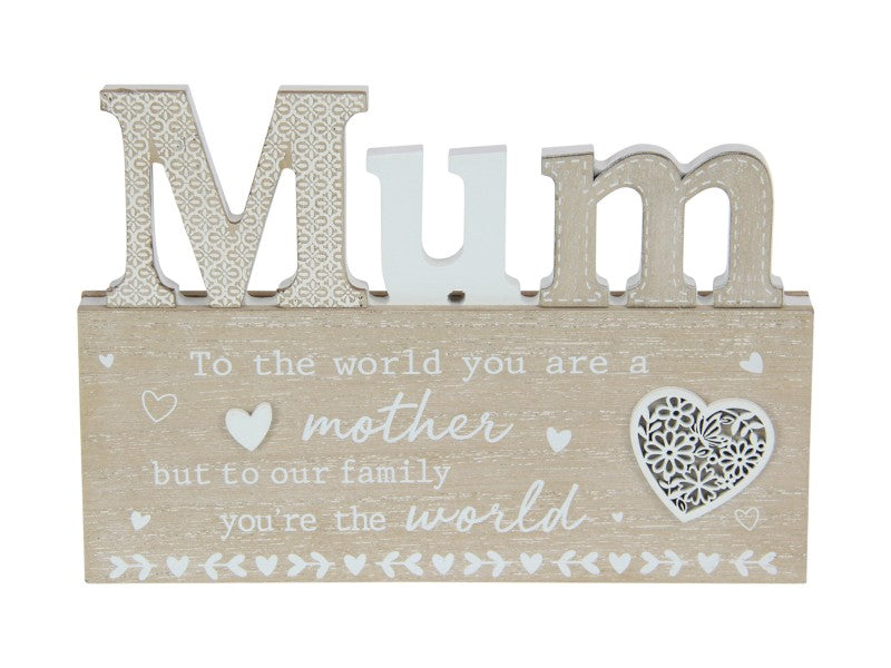Inspirational Mum plaque 20cm