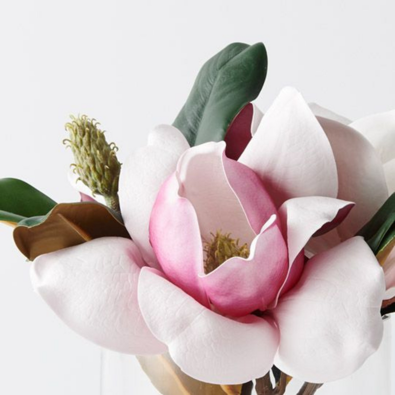 Ronis Magnolia Mix in Vase Fuschia 27cmh